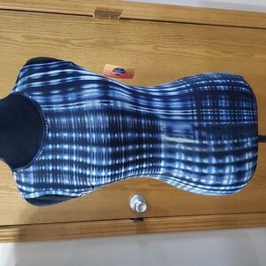 2oh Threads sheer sleeveless top pretty blue